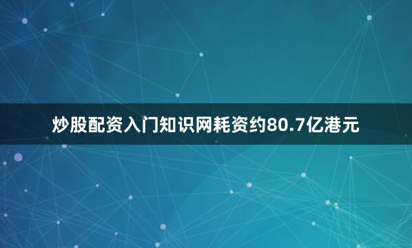 炒股配资入门知识网耗资约80.7亿港元