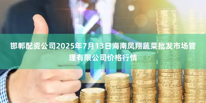 邯郸配资公司2025年7月13日海南凤翔蔬菜批发市场管理有限公司价格行情